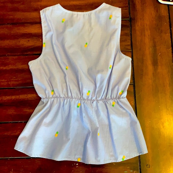 women’s cute tank with pineapples - Picture 2 of 2